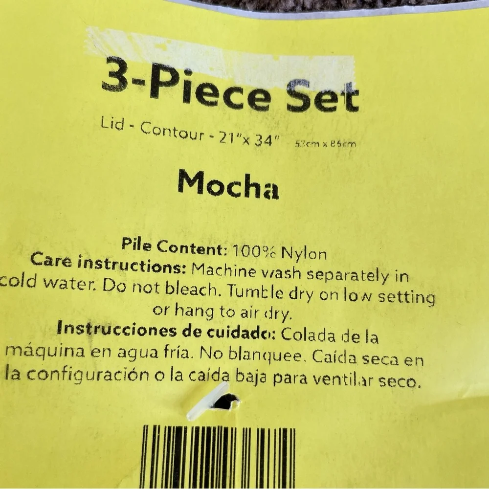 Garland Rug 3 Piece Traditional Bath Rug Set Brown New - Picture 7 of 7